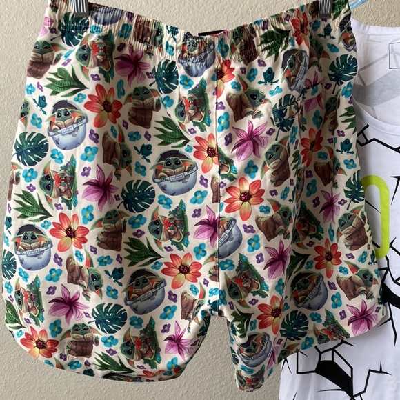 Star Wars Baby Yoda Swim Trunks - Picture 4 of 11